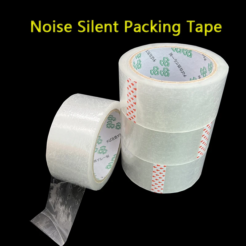 

Silent Packing Tape Clear Transparent And Low Noise For Shipping and Packaging Supplies Packing And Sealing Boxes Wtih 45mm