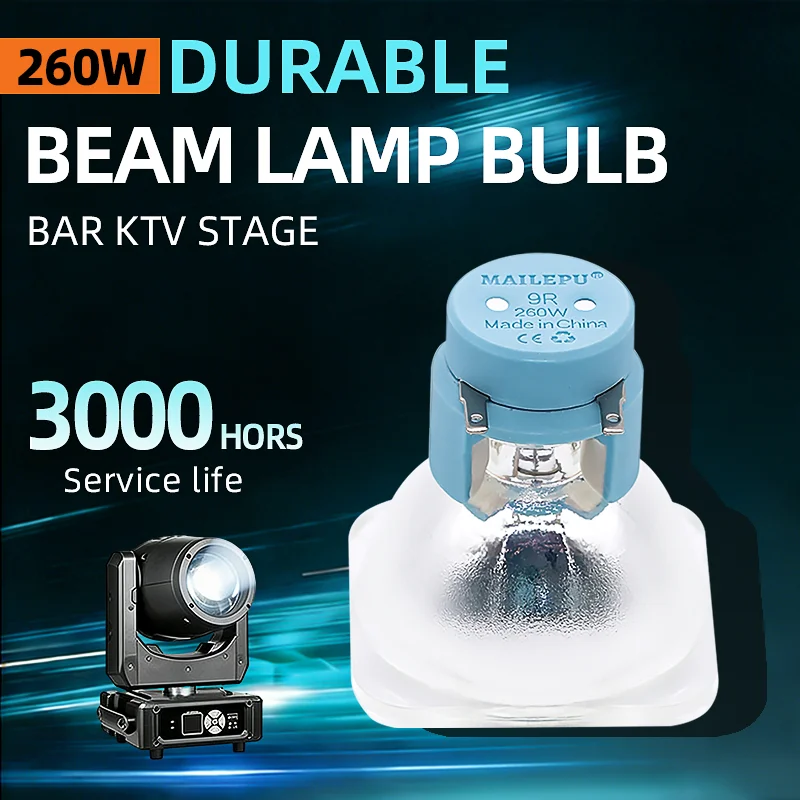 

Высококачественная сценическая вращающаяся голова-прожектор 9R 260W. Категория товара: Лампы ртутные 260W.