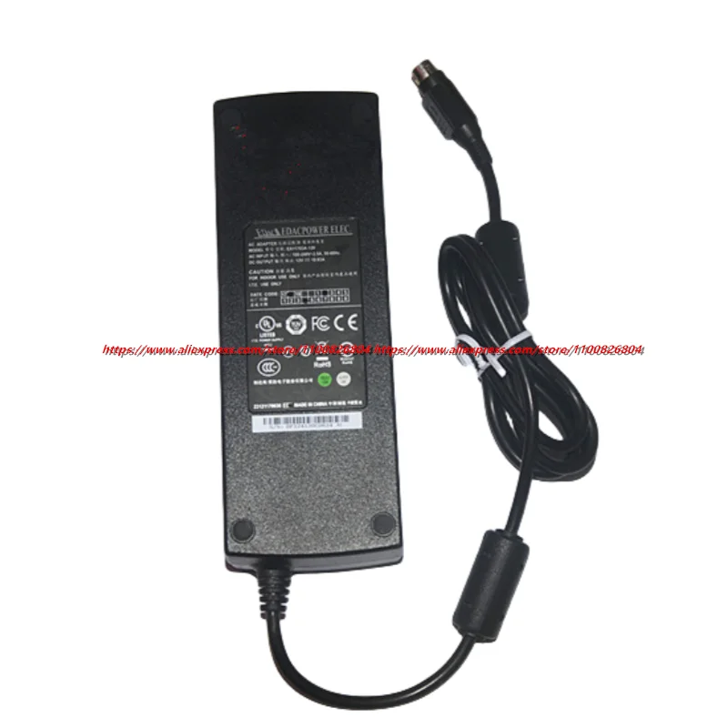 Genuine EDAC POWER EA11703A-120 12V 10.83A AC Adapter Charger Power Supply 4-pin Din Plug