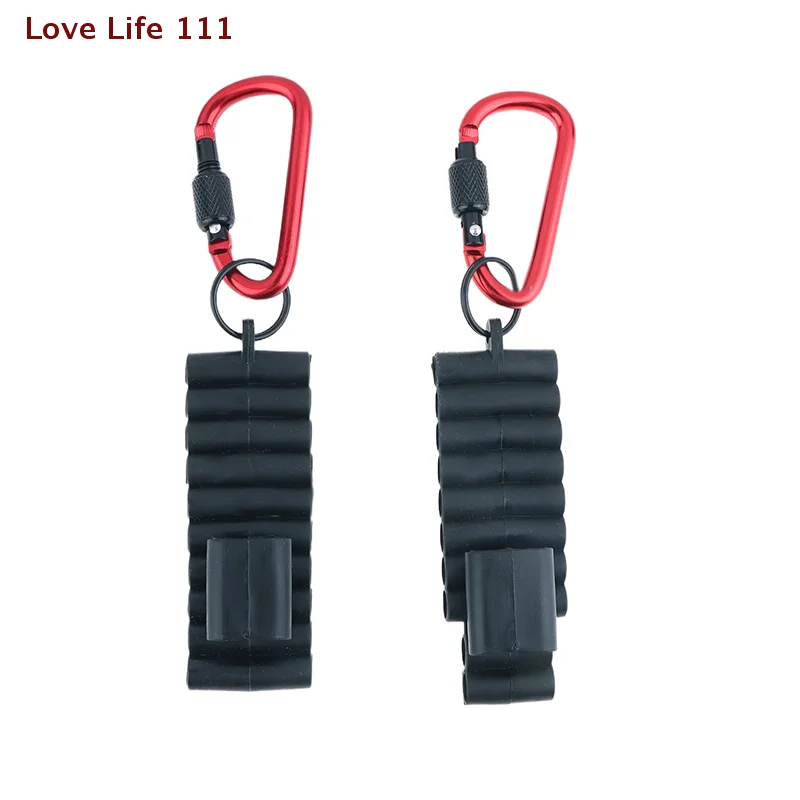 New Portable Rubber Screwdriver Bit Holder With Carabiner Keychain Bits Holder Multi Cross Driver Bit Organizer Sleeve Holder