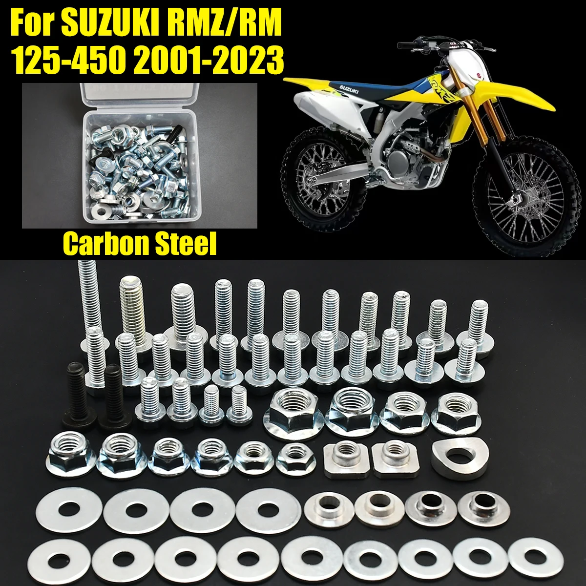 

Moto tools Fairing Fender Screw Bolt Kit Set For Suzuki RM 250 450 Z250 Z450 RM250 RM450 RMZ250 RMZ450 Enduro Dirt Pit Bike