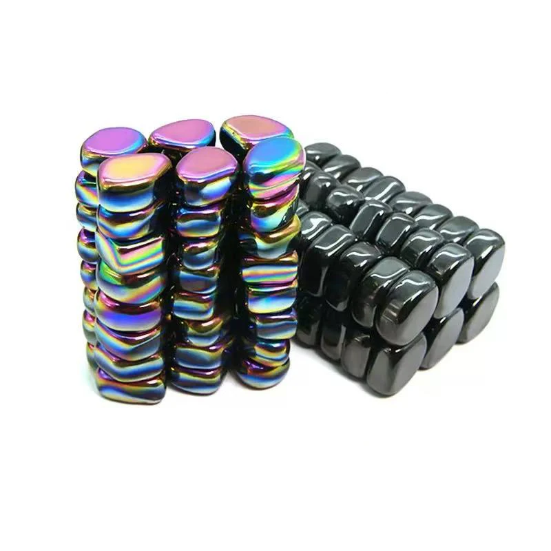 Irregular Lodestone Black Colorful Fridge Magnets Magnetic H