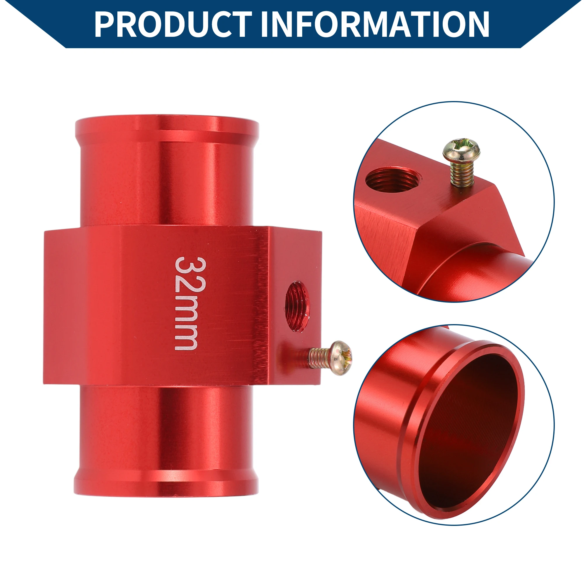 Kit de sensor de temperatura del agua UXCELL 1,26" rojo 180'F encendido - 165'F apagado enfriamiento automático del radiador