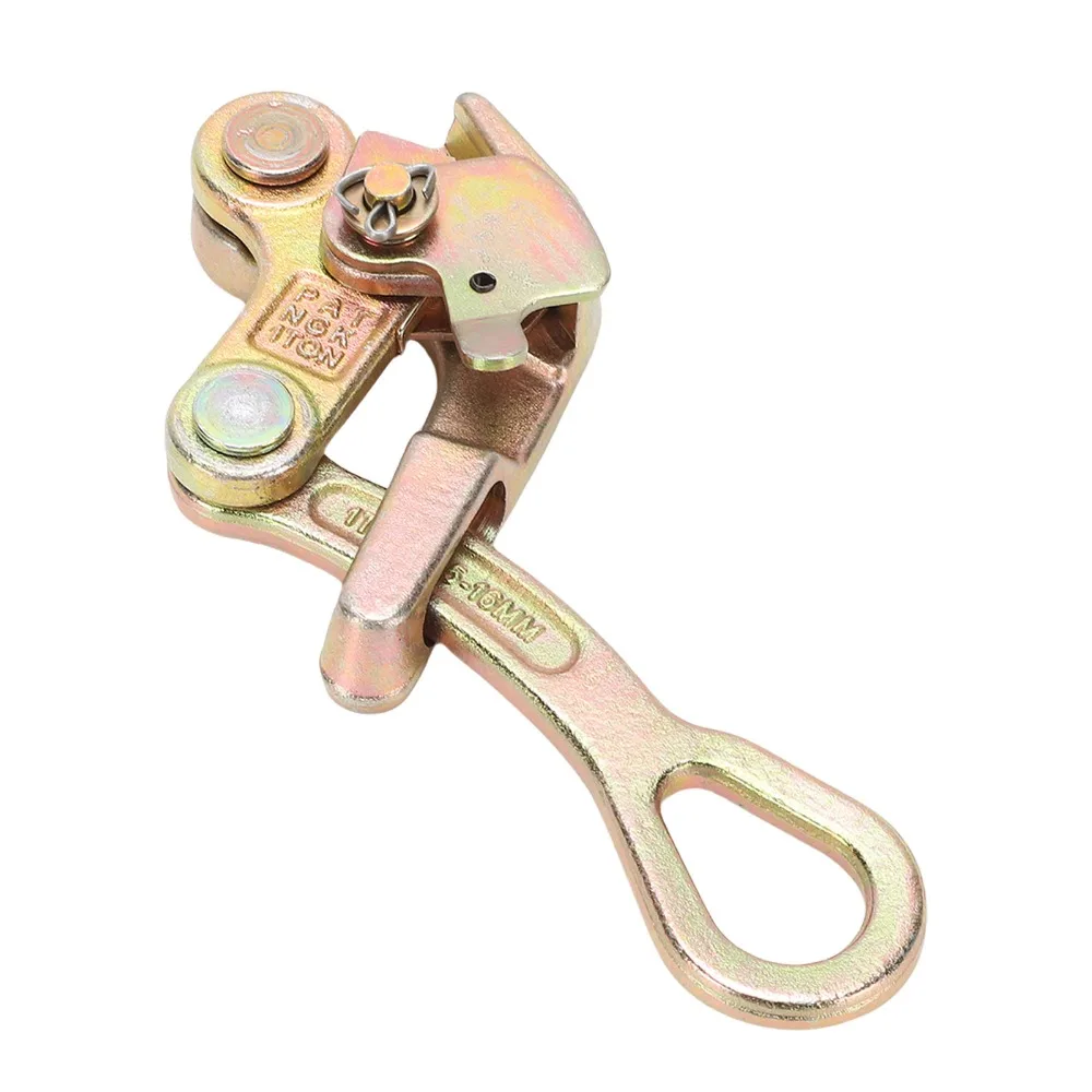 1 Ton Capacity Wire Gripper Tool Heavy-Duty Construction Multifunctional Use Rope Jaw Puller Portable Design