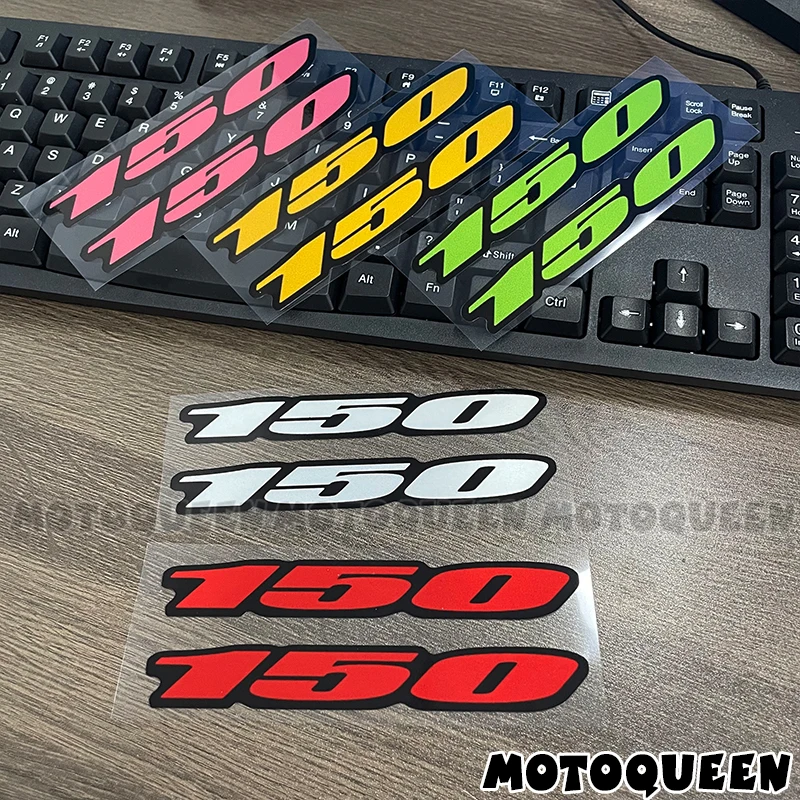 Motocicleta Emblema Tanque Corpo Side Carenagem Adesivos, Decalque do capacete, Cb, cbr, gsxr, gsr, gts, kx, yz, ninja Z, 100, 125, 150, 200, 250, 300 CC