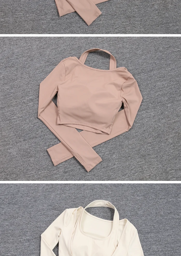 Hängenden Hals Yoga Anzug Abnehmen Sport Workout Frauen Sexy Outdoor Tennis Tops Unterwäsche – Detail 6
