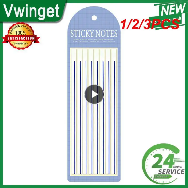 

1/2/3 шт. прозрачные длинные тонкие горизонтальные съемные липкие вкладки Morandi неоновые прозрачные липкие заметки эстетические офисные и школьные принадлежности