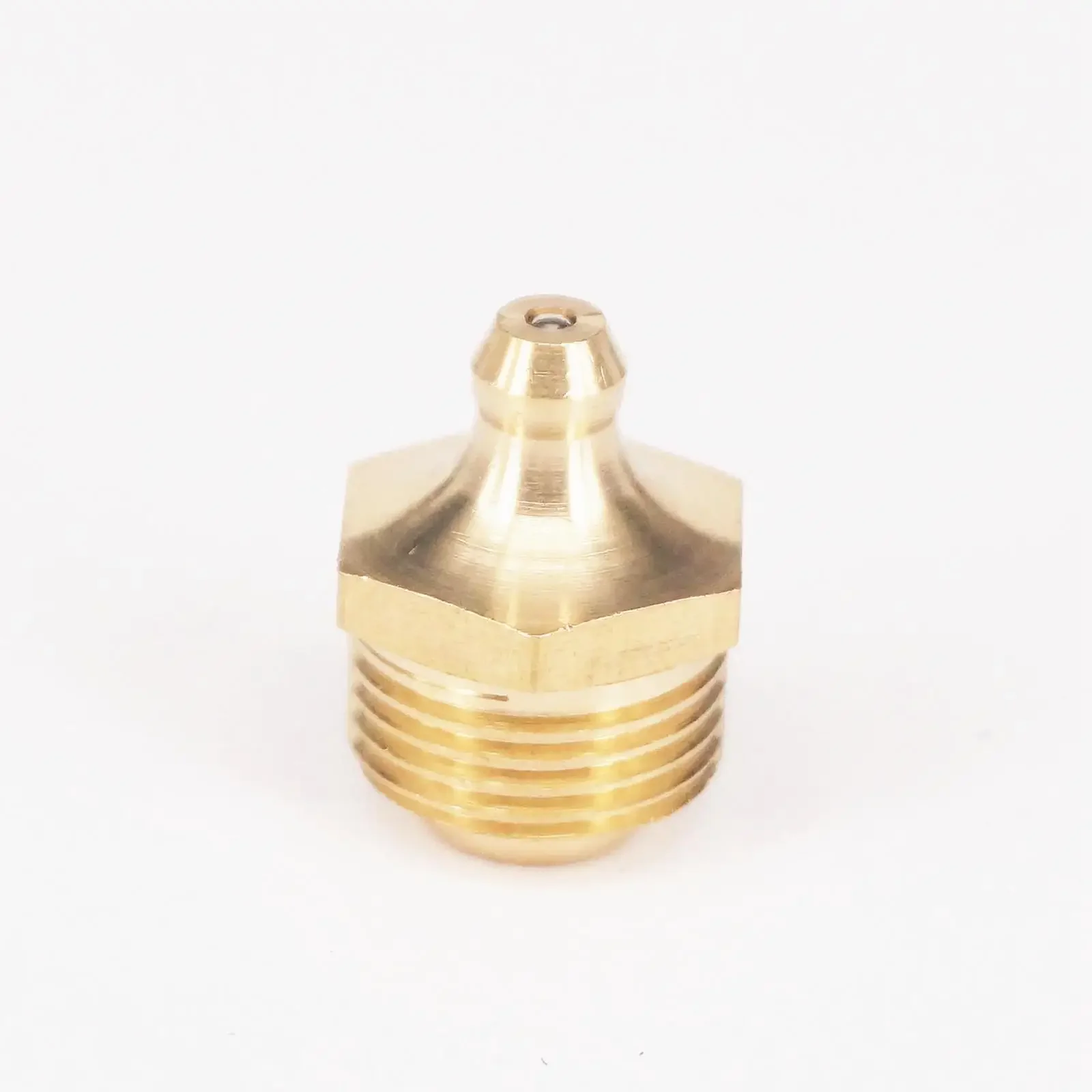 

5PCS 1/2" BSPP Male Straight Brass Grease Zerk Nipple Fitting For Grease Gun Machine Tool Accessories