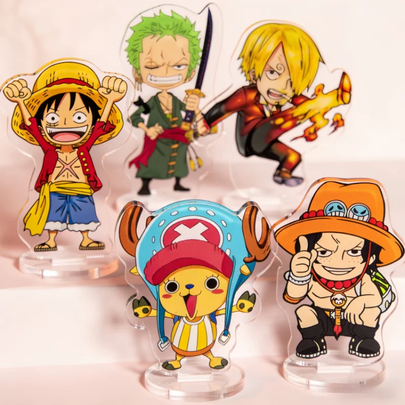 

Акриловые фигурки One Piece: Монки Д. Луффи, Тони Тони Чоппер, Портгас Д. Эйс (Q-версия) — аниме-аксессуары, настольное украшение, подарок