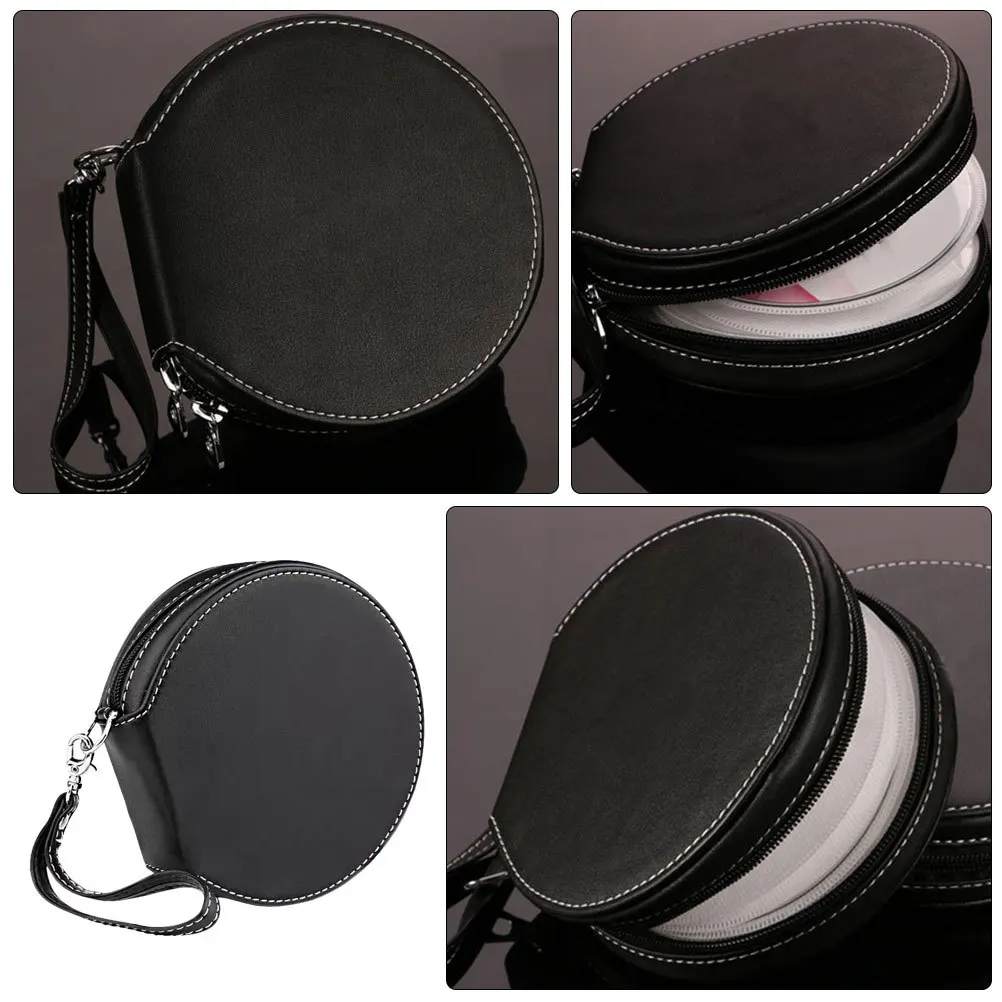 

1Pcs Car Cd Storage Bag Black Premium Zipper Cd Organizer Compact Portable Storage Pouch for Car Home Travel Dvd Container
