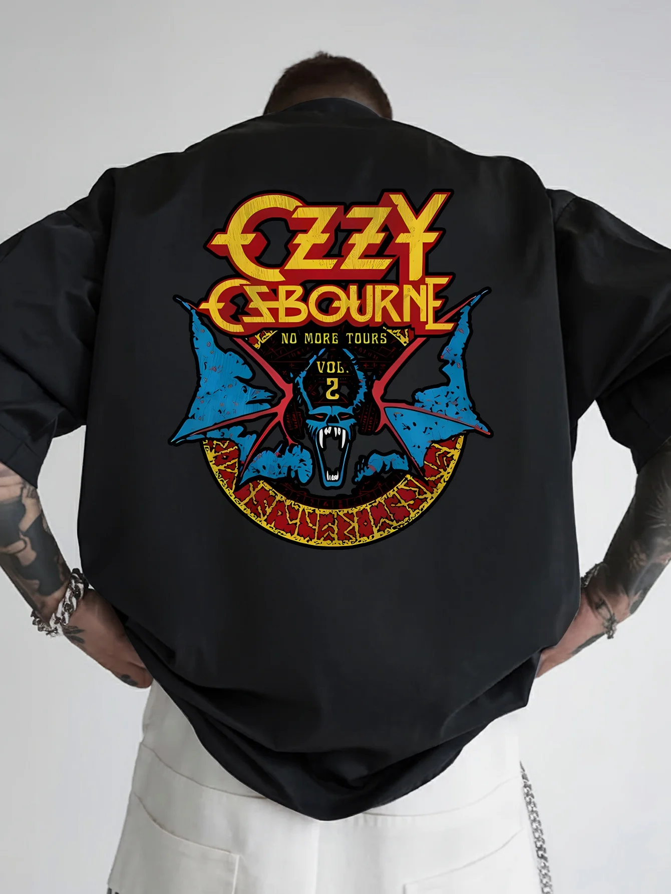 

Devil Metal Ozzy Osbourne Paranoid Washed T Shirts Streetwear Hip Hop T-Shirts Tees for Men Women Short Sleeve Harajuku Printed