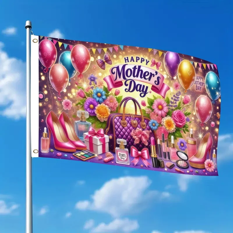 Custom Banners Flags Festive Include Elements Seasonal Beautify Outdoor Spaces Attract Public Attention Boost Brand Influence