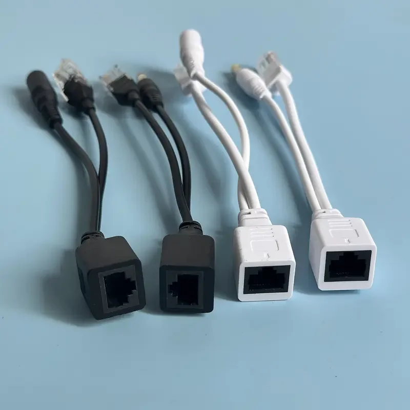 

POE Adapter Cable RJ45 POE Injector Splitter Kit Power over Ethernet IP Camera Adapter 5V 12V 24V 48V