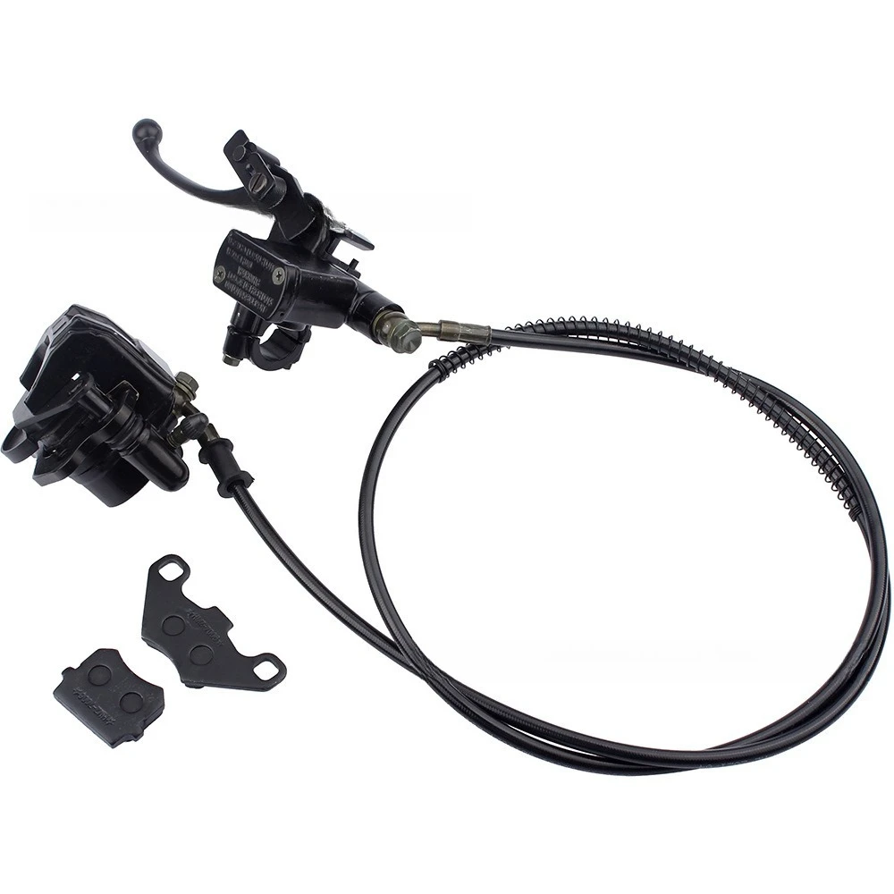 ATV Accessories 50CC-125CC Hand Rear Brake Up and Down Brake Pump Disc Brake Assembly with Pads