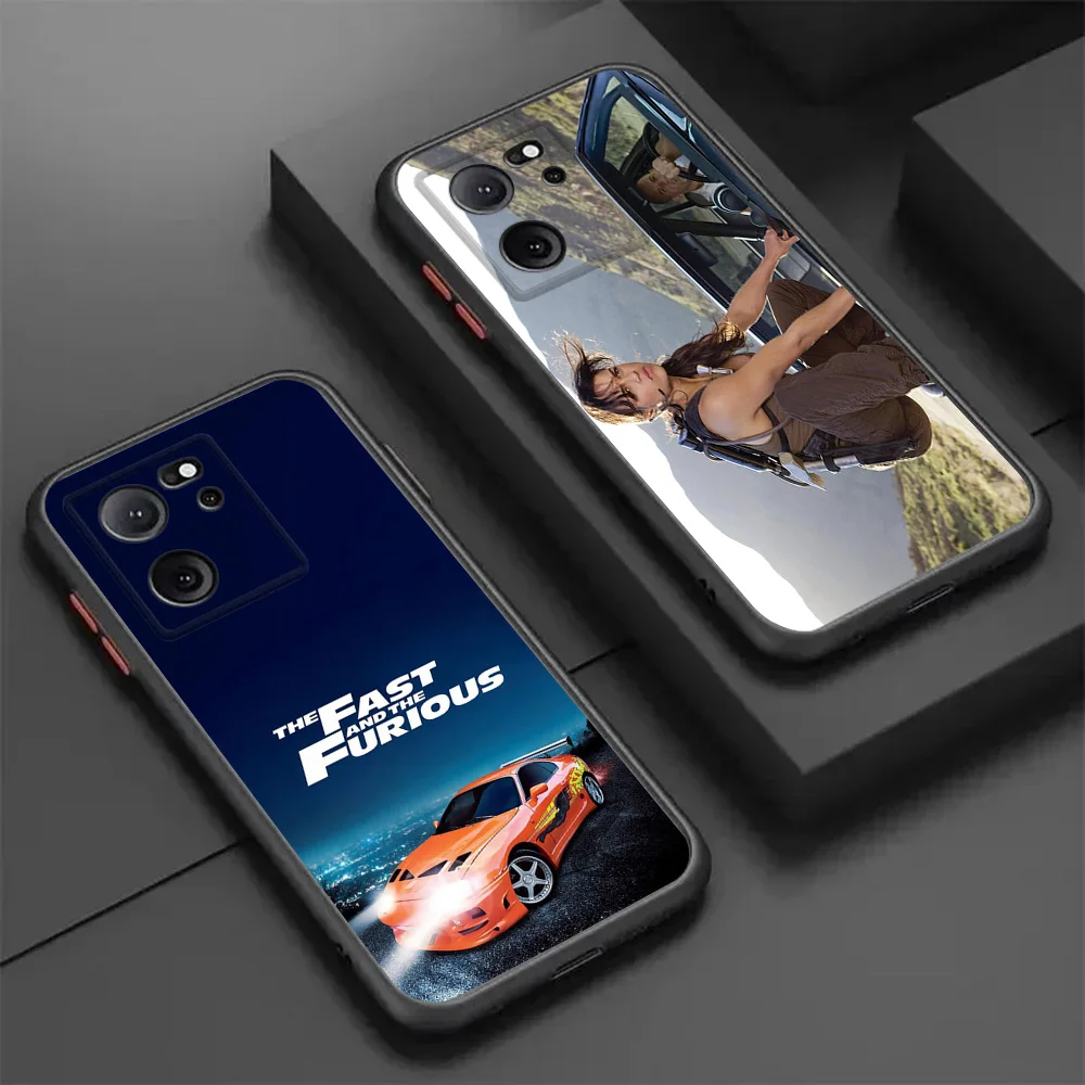 Phone Case For Xiaomi Redmi Note 13 Pro 5G 12s 12c 12 12t 12x 11s 11t 11 Lite The Fast Furious Translucent Matte Soft Back Cover