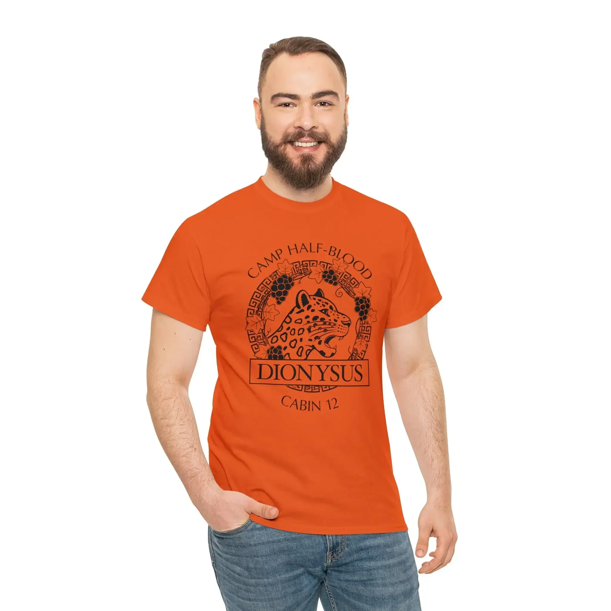 Cabin 12 Dionysus T-Shirt (Bright Orange)