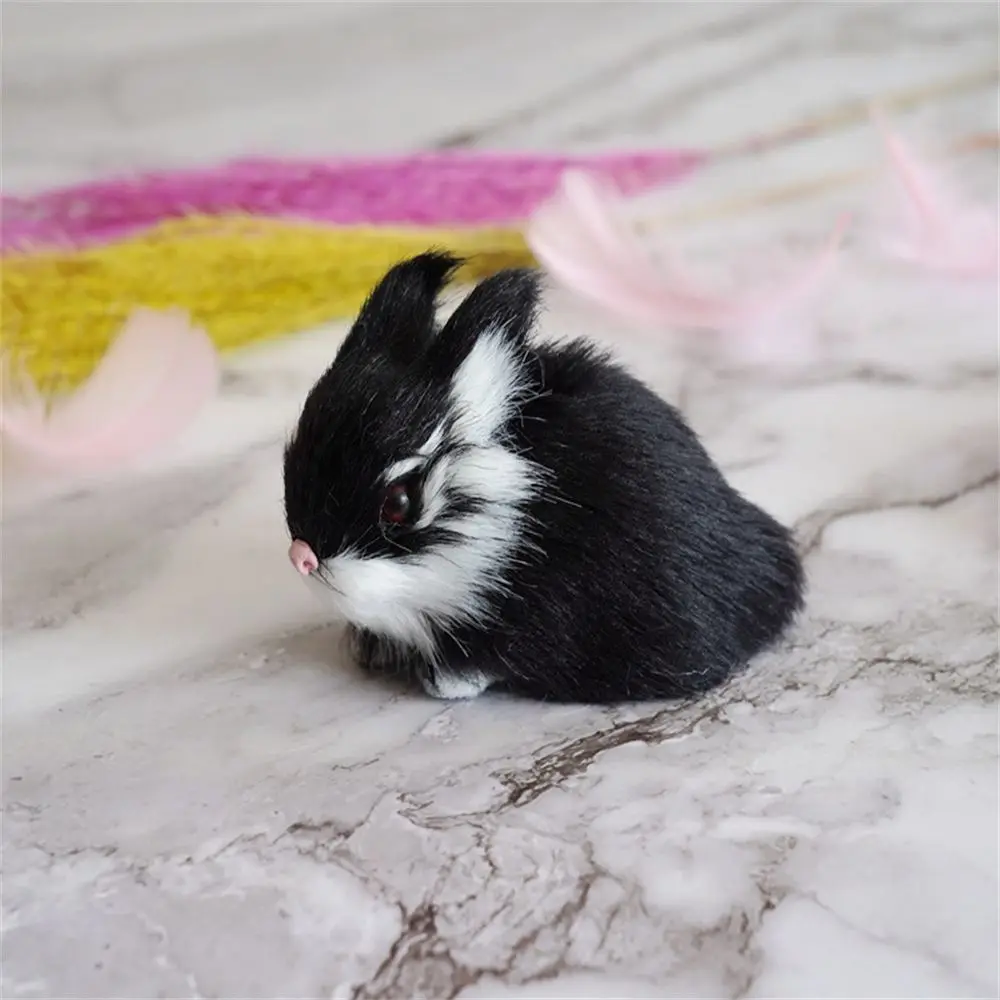 

Family Decoration Children's Birthday Gifts Lifelike Animal Simulation Easter Rabbits Plush Toys Rabbit Model