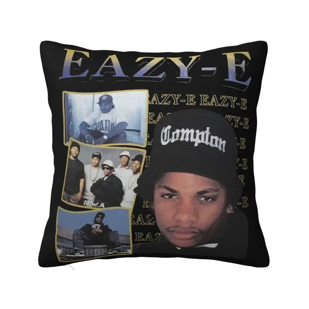 Rare Vtg Eazy E Eternal Rapper Hip Hop Black Unisex Size S 234Xl Bc39 On Sale Pillow Case