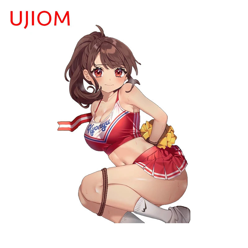 UJIOM 13cm X 8.7cm Hentai Bundled Cheerleader Girl Wall Stickers Nice Furniture Computer Decor Decals Seductive Wallpapers