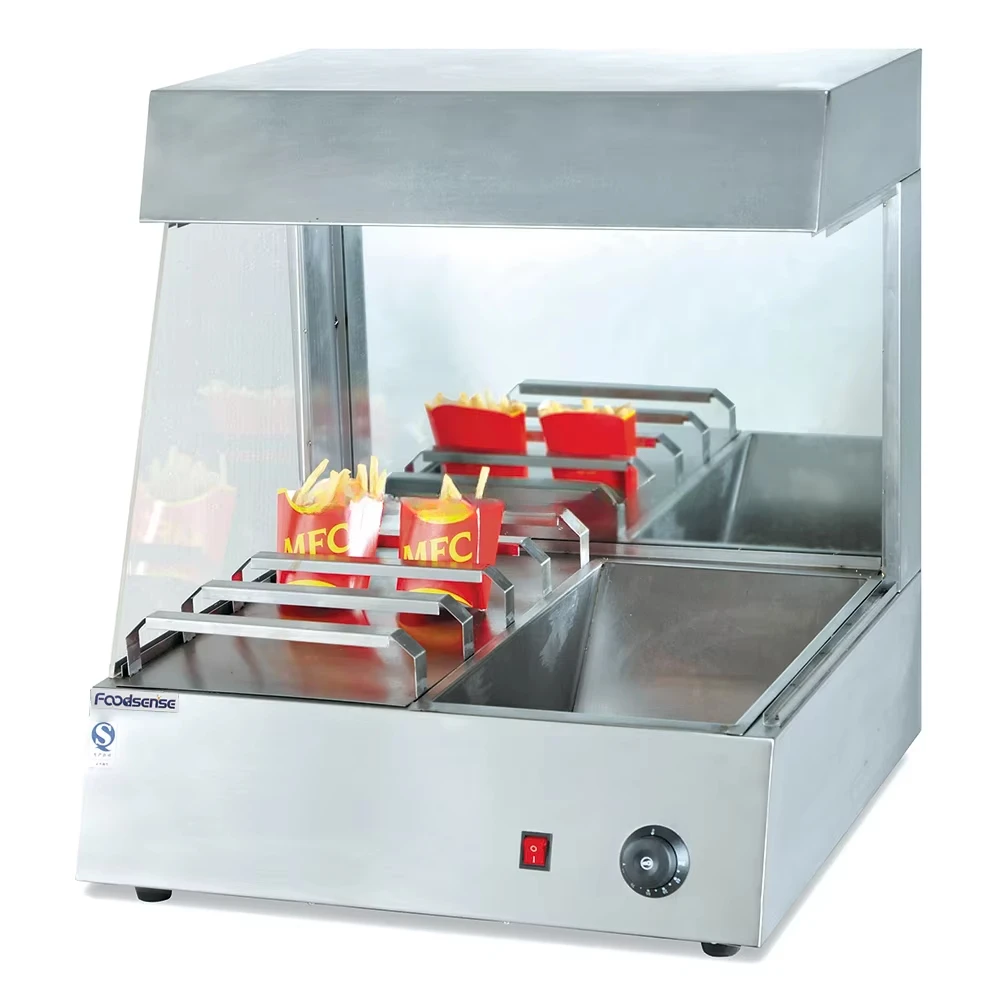 Commercial Electric Counter French Fries Display Heater KFC Fast Food Equipment Potato Chips Food Display Heater