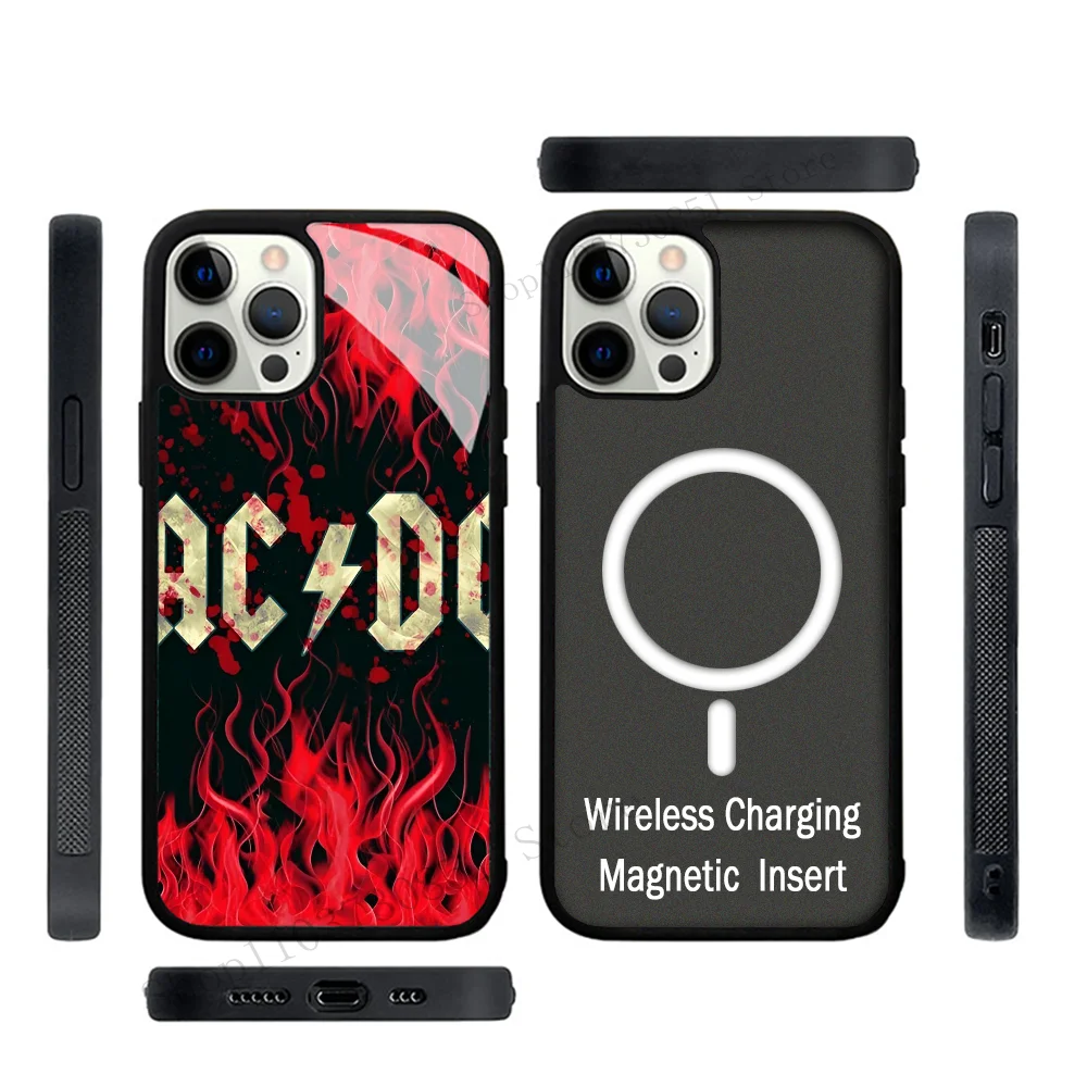 Band A-ACDC Phone Case Mobile Phone Cases For IPhone 15 14 13 Pro Max 11 12 Mini Alex Mirror TPU Shell