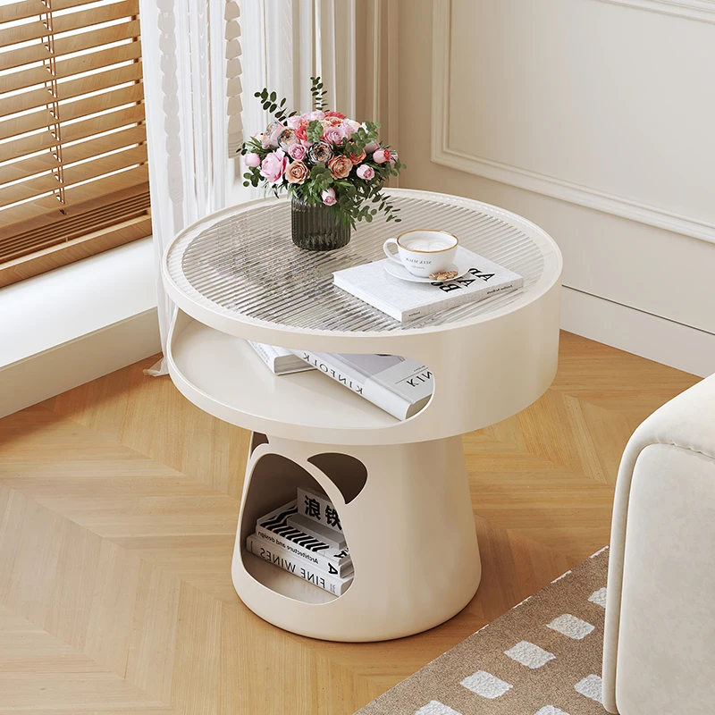 

Hidden Storage Classy Tea Table Round Glass Apartment Cute White Tea Table Side Small Vintage Mesitas De Noche Furniture Home