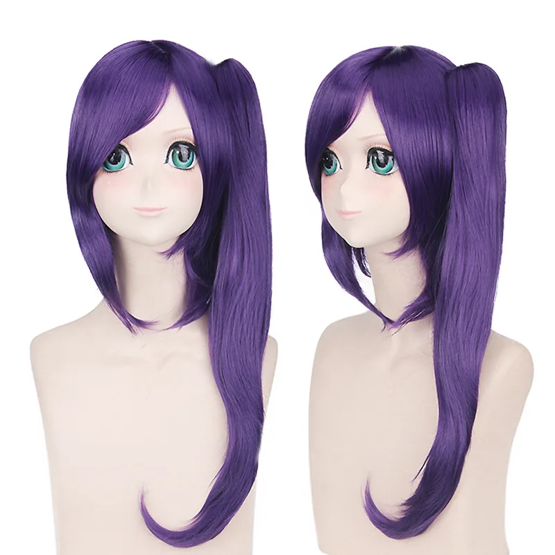 

Синтетический фиолетовый кудрявый парик для косплея в стиле аниме, вдохновленный J-Mon T, длинные термостойкие волосы из синтетического волокна