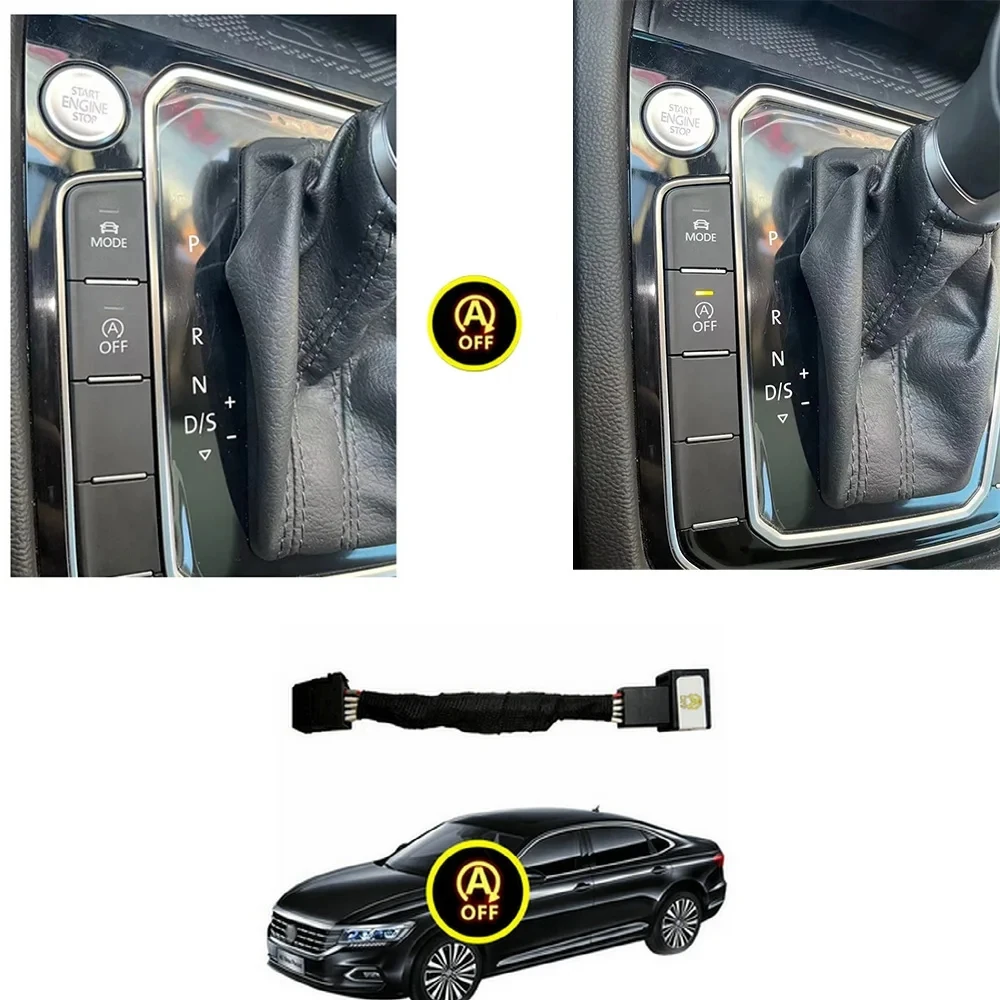 Para vw golf 7 7.5 passat b8 tiguan mk2 atlas t-roc sistema de parada automática do motor fora do dispositivo sensor de controle plug parar cancelar