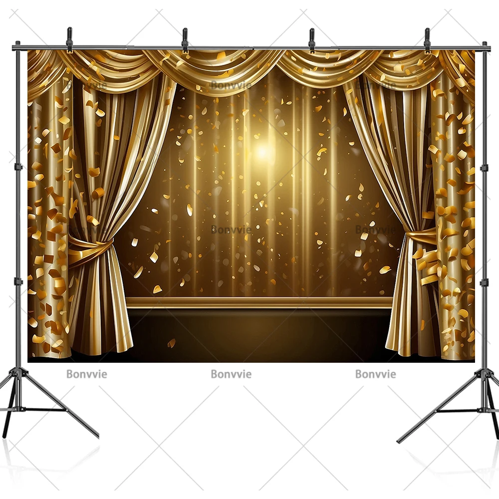 Rideau de théâtre rouge, lumière de scène, tente de cirque, arrière-plan de photographie de fête d'anniversaire pour bébé, décoration de Studio Photo
