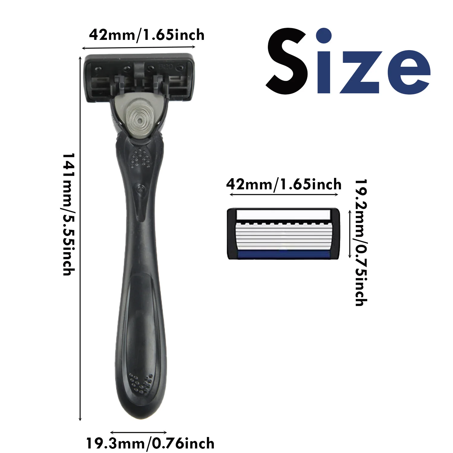 7-Layer Razor Head Manual Shaver, Blade Razor Safety Shaving Beard Moustache Manual Shaver Set