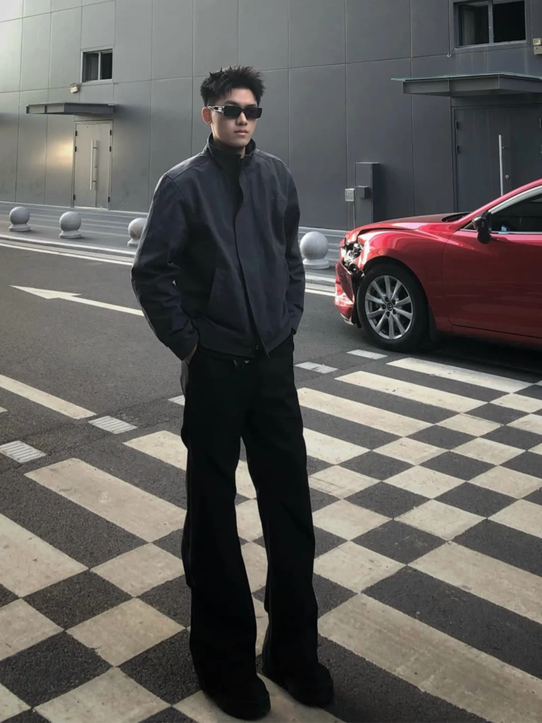 

Cleanfit Men's Fleece Lined Casual Pants Black Autumn Winter Tall Size Extended Knife American Folded West Pants