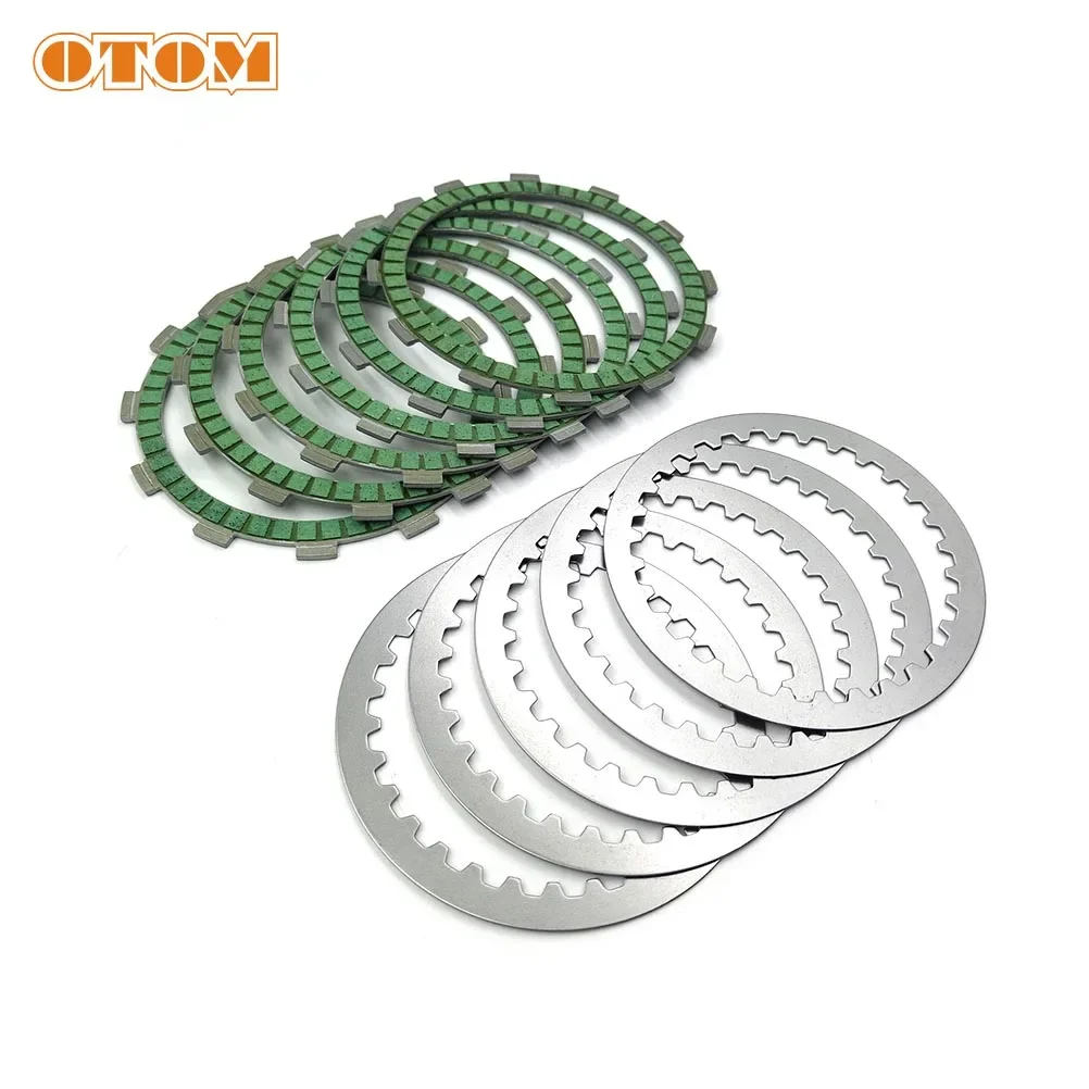 OTOM Motocross Clutch Friction Plates Steel Disc Kit For ZONGSHEN NC250 NC450 KAYO T6 K6 BSE J5 RX3 ZS250GY/450GY-3 ZS-177mm