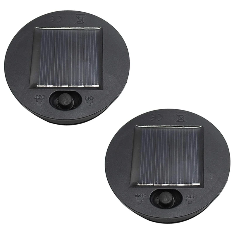 Solar Lights Replacement Top with LED Bulbs Solar Panel Lantern Lid Lights Parts