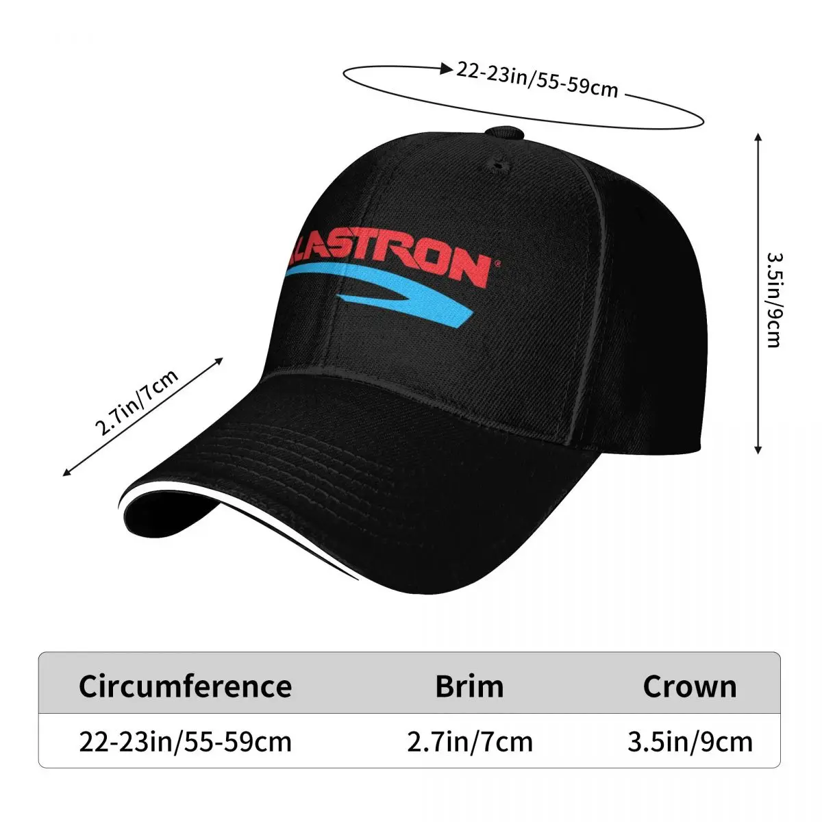 GLASTRON Baseball Cap Breathable Mesh Back Adjustable Buckle Closure Moisture Wicking Quick Dry 6