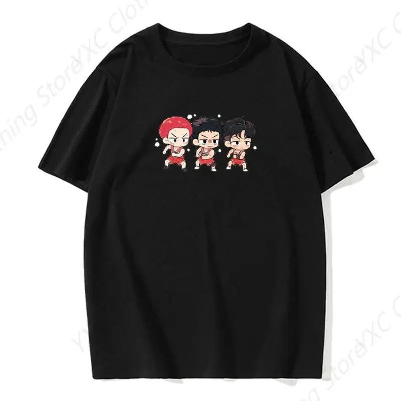 Cute Version of Anime Character Print Men's T-shirt- Short Sleeve Crew Neck Soft Fitted Tees S - 6XL Fresh Classic Basic Tshirts