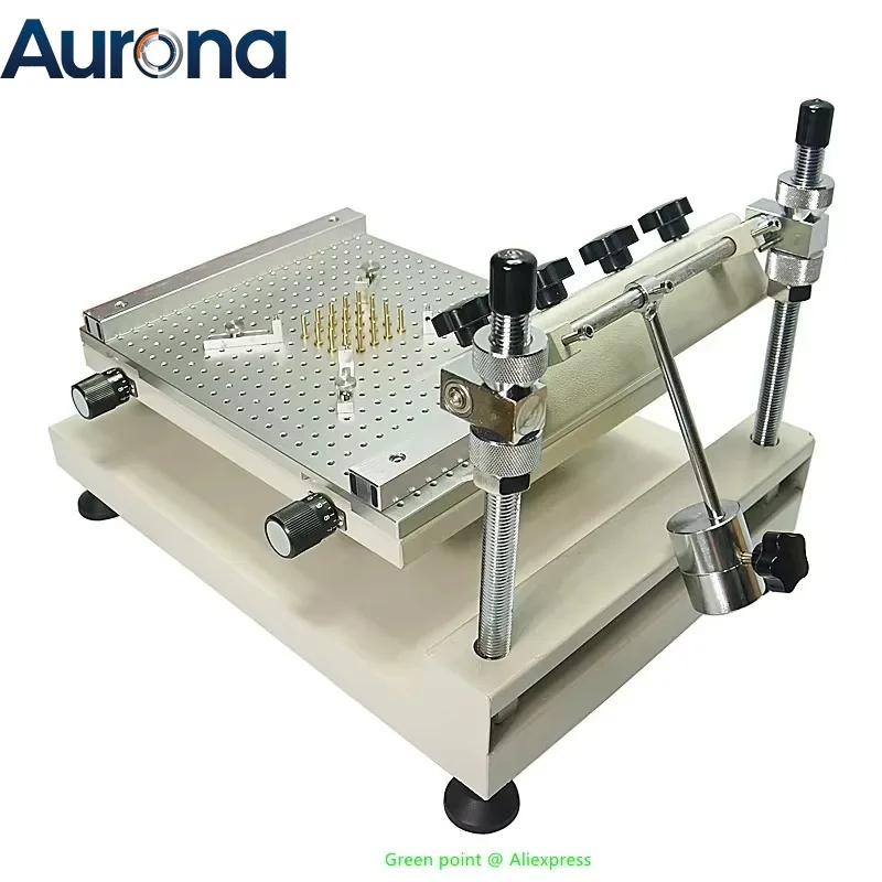 【Industrial】3040 High Precision Solder Paste Printer 300*400mm SMT Stencil Printer Silk Printing Machine Double Layer PCB Board