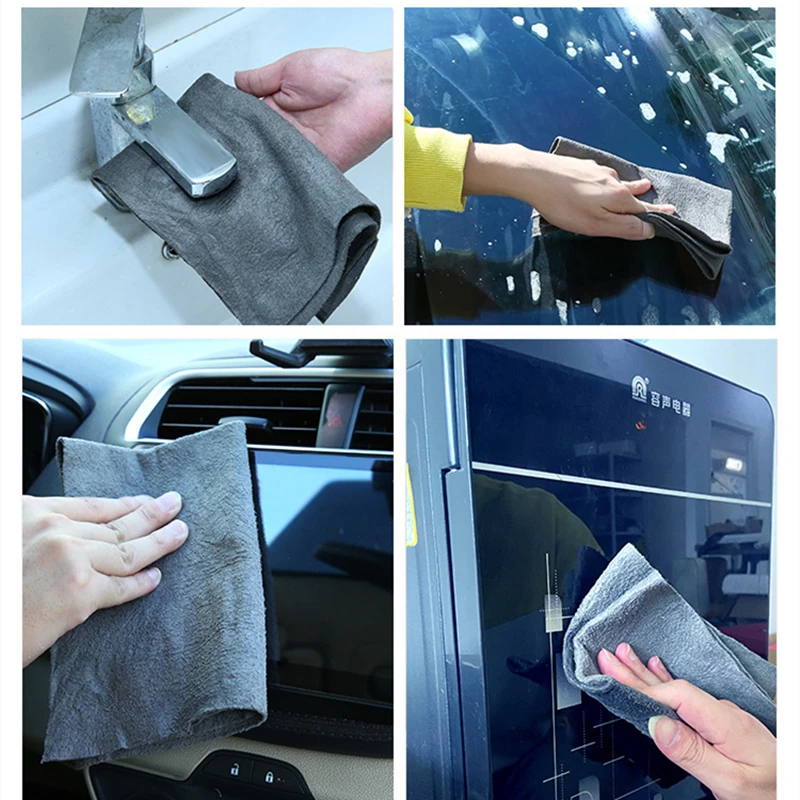 Magic Cleaning Cloths 10/5Pcs Ultra-Absorbent Microfiber Rag Fog Remover Reusable Glass Cleaning Towel Kitchen Car Glass Rags