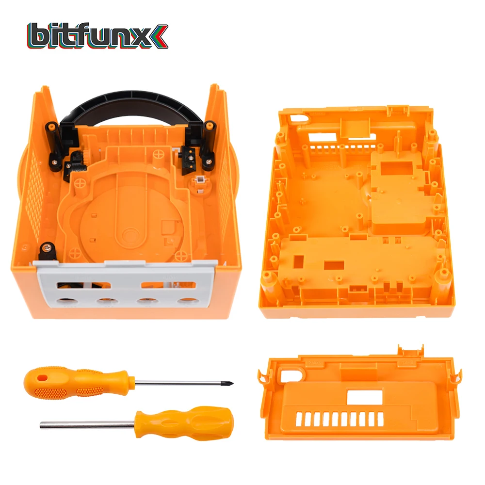 Bitfunx-funda de repuesto de Color para consola NGC, carcasa de elevación para Gamecube NGC GC DOL-101, DOL-001, Retro