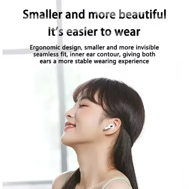 

AT2-Wireless headphones with noise cancellation, in-ear type, equipped with a charging case, high-fidelity stereo sound.