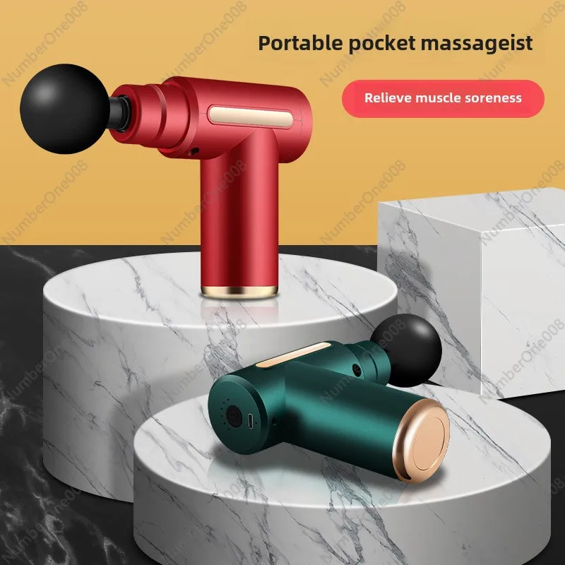 Fascia Gun Muscle Relaxation Massager Smart Mini Vibration Shock Gun Portable Pocket Electric Massage Gun