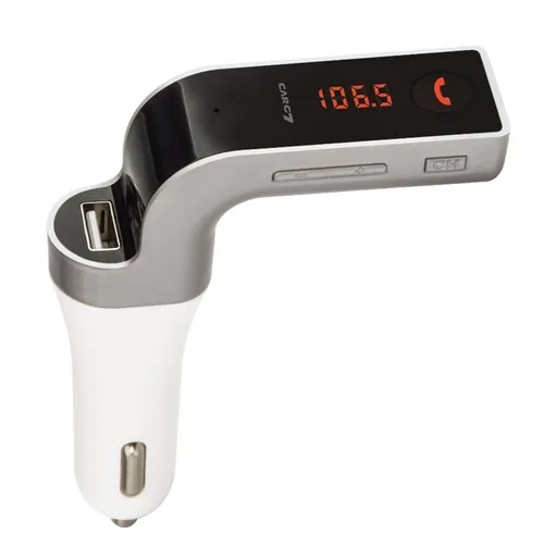 Kingboss Bluetooth Car Kit G7 Fm Transmitter _ Silver