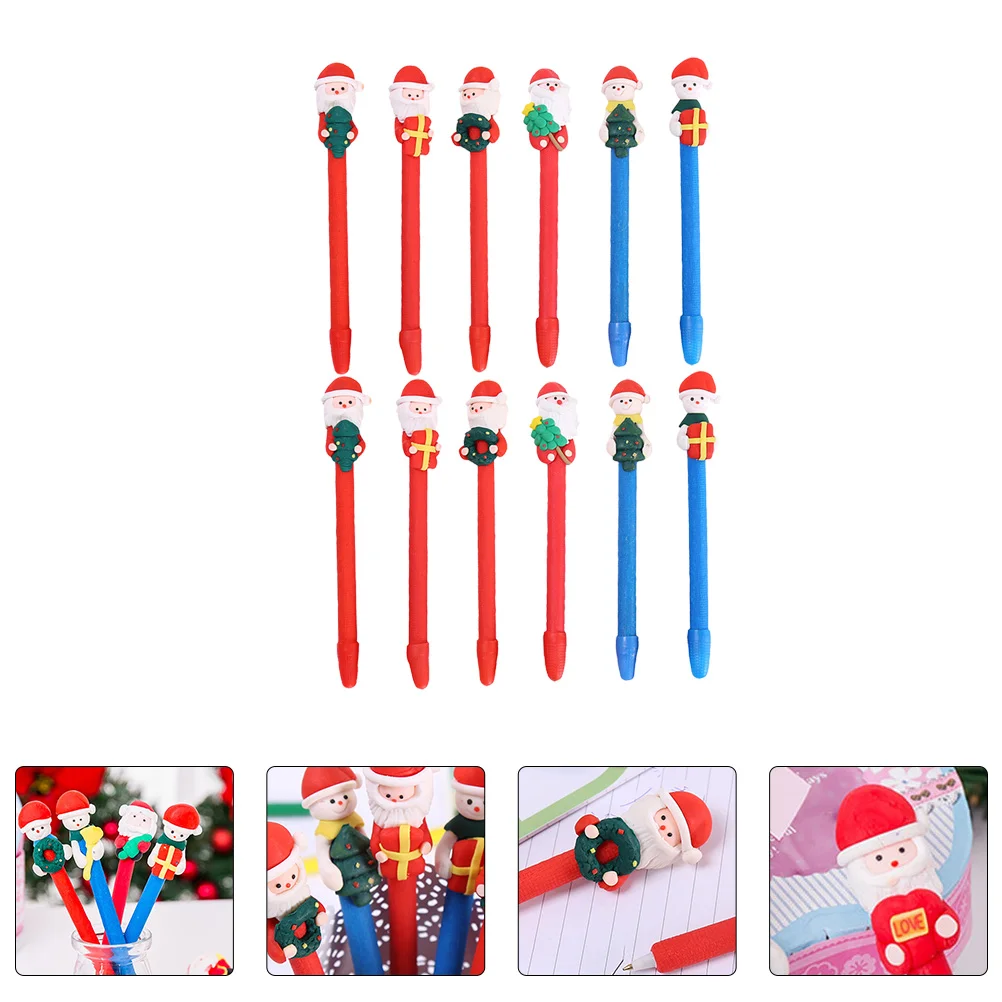 

12 Pcs Creative Ballpoint Pen Christmas Pens for Polymer Clay