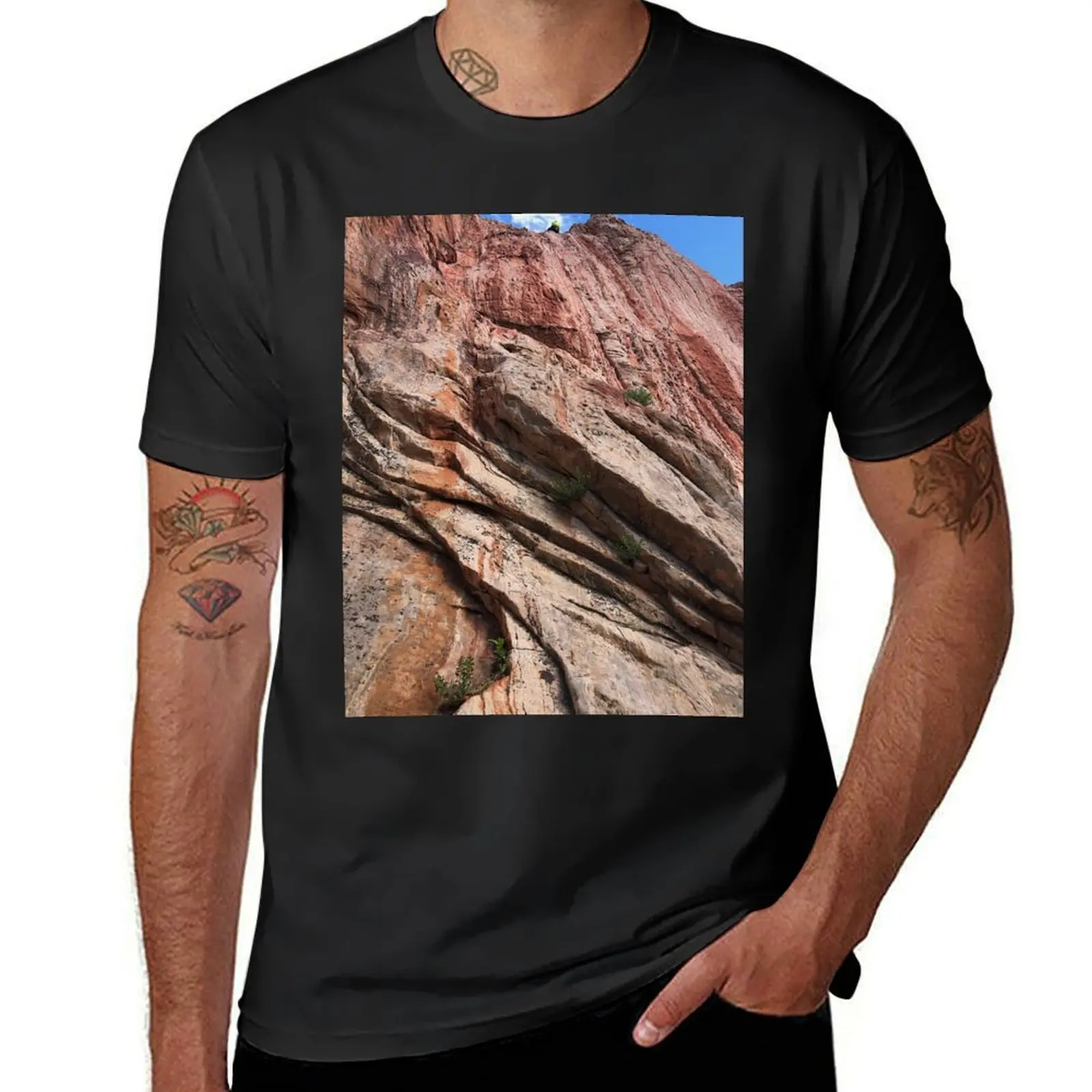 Garden of the Gods Wall T-Shirt for a boy cute clothes plain black t shirts men