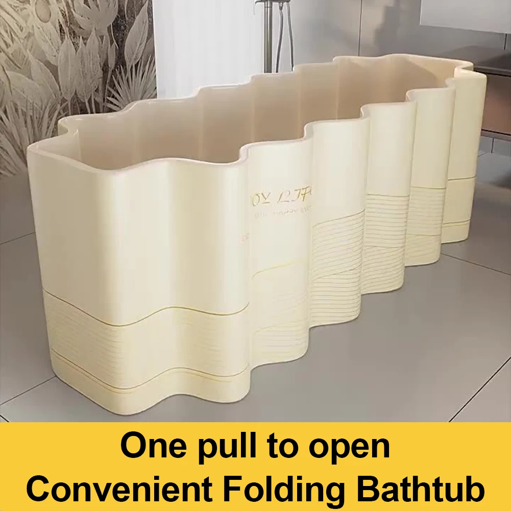 

Foldable Collapsible Ice Bath Tub Dual Drainage Design Soaking Bathtub Home Freestanding Bathtubs for Hot Bath and Ice Bath