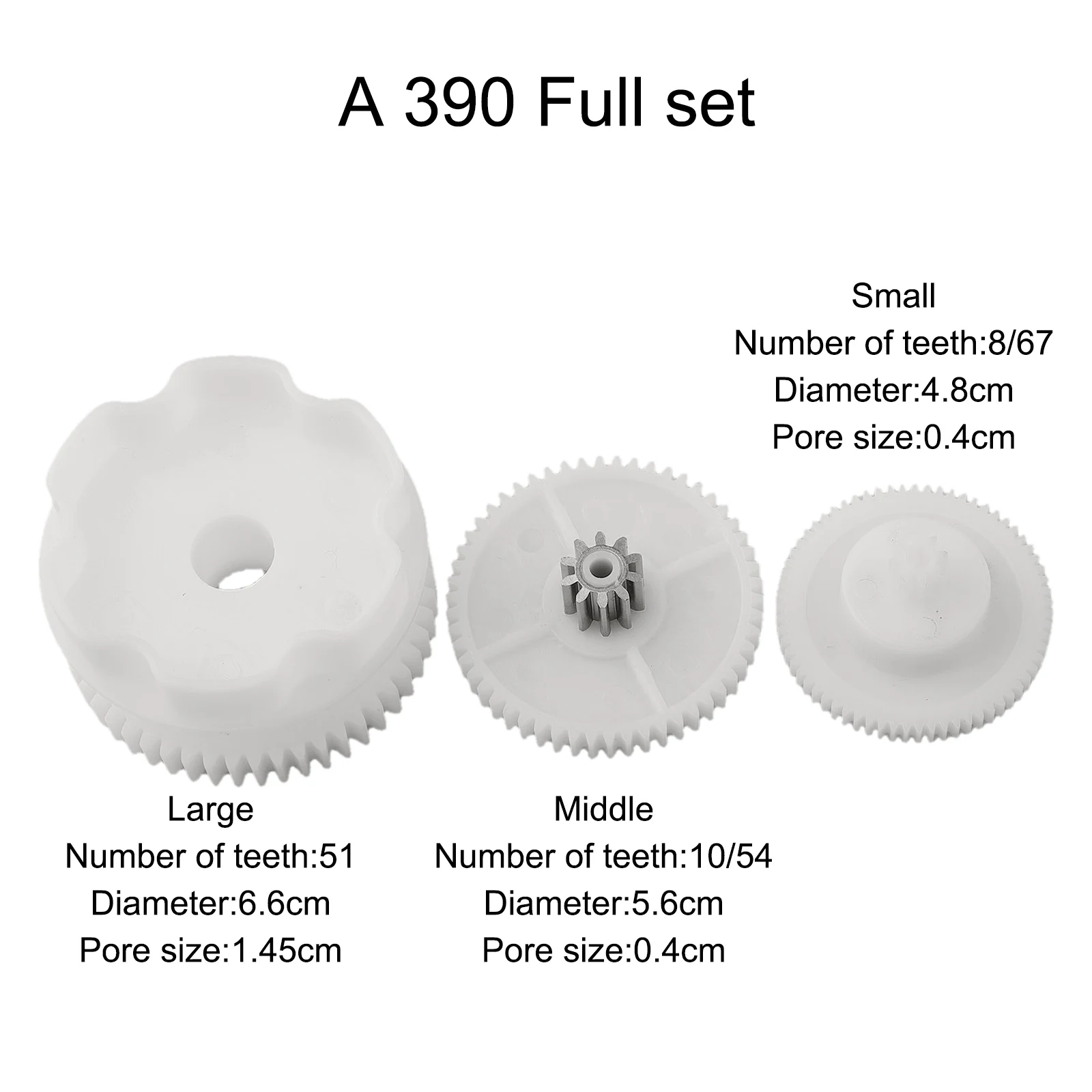 Plastic Gear Replacement for 390 550 Gearbox Models Used in For Electric Baby Cars and Remote Control Toy Vehicles