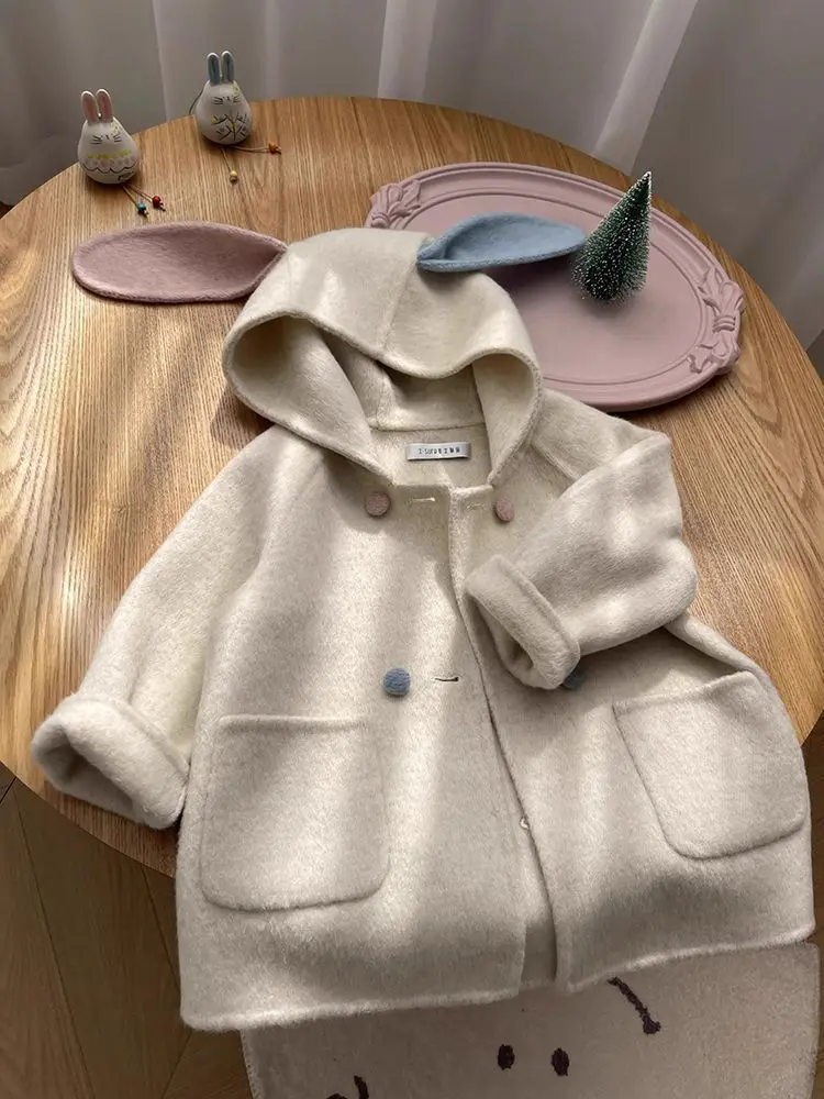 Winter Jacket Kids Girls Parkas Thick Warm Woolen Overcoat Coat For Girls Jacket Children Clothes Winter Jackets For Girls Coats