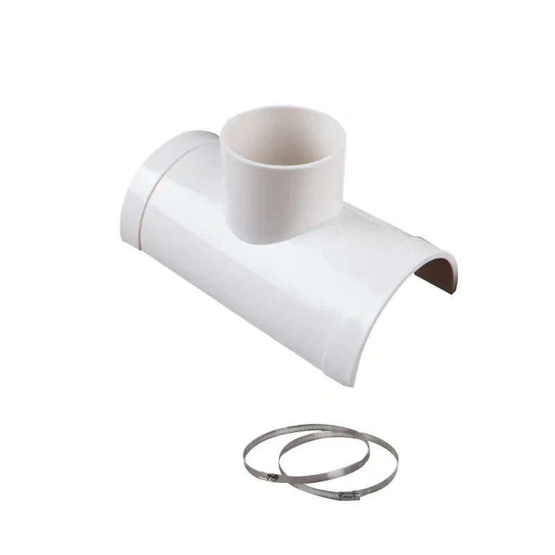 1 Pcs PVC Open Tee Pipe joint Repair Patch Drain Pipe Adapter Tube Connectors for Home Outdoor Industrial Plumbing Accessories