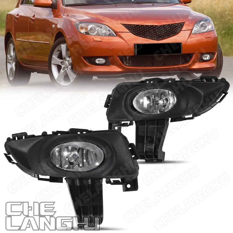 

Front Bumper Fog Light For Mazda 3 2004 2005 2006 Car Accessories Halogen Fog Lamp Flashlight