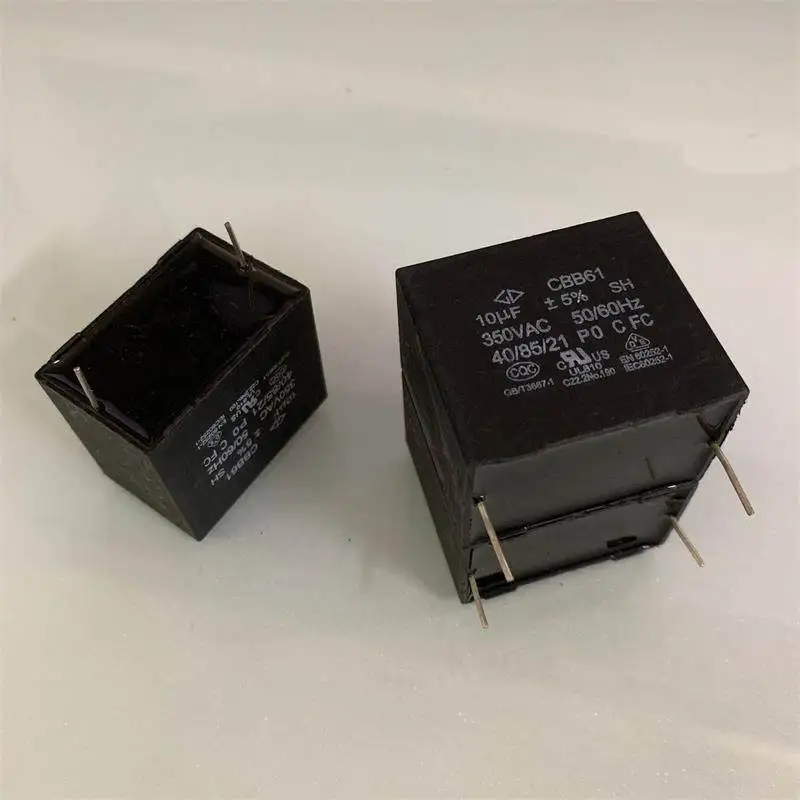 5PCS/LOT CBB61 Series 10UF350V AC Filter Cutoff Non-polar Electrolytic Capacitor