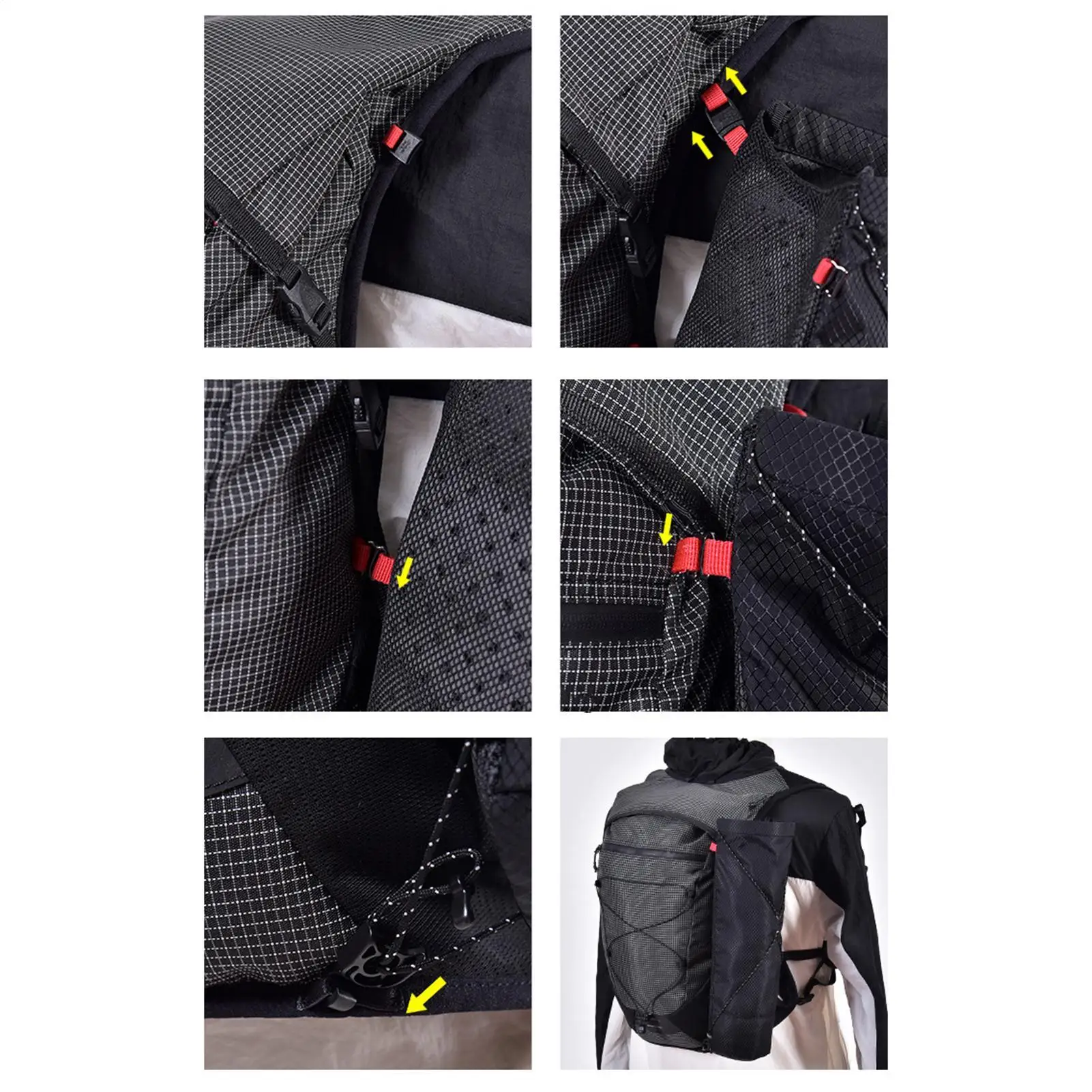 

Сумка для хранения треккинговых палок, непромокаемая, амортизирующая, складная, переноска для треккинговых палок для бега, гидратационный жилет, приключенческий походный жилет